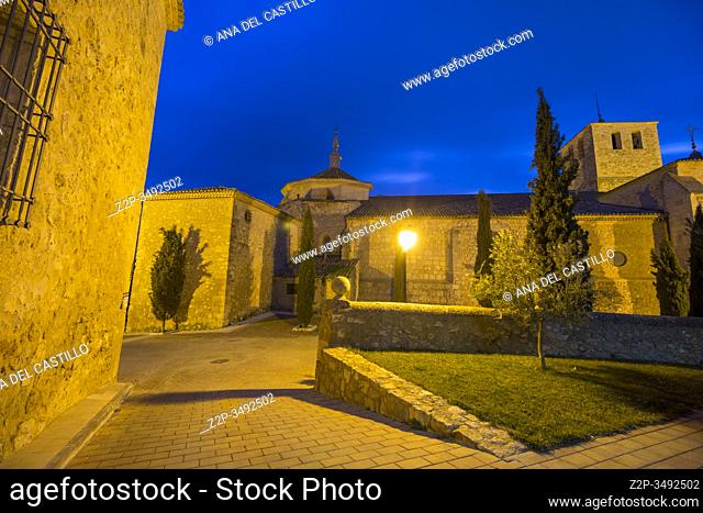 Belmonte, province of Cuenca, Spain on February 31, 2020. San Bartolome collegiate church
