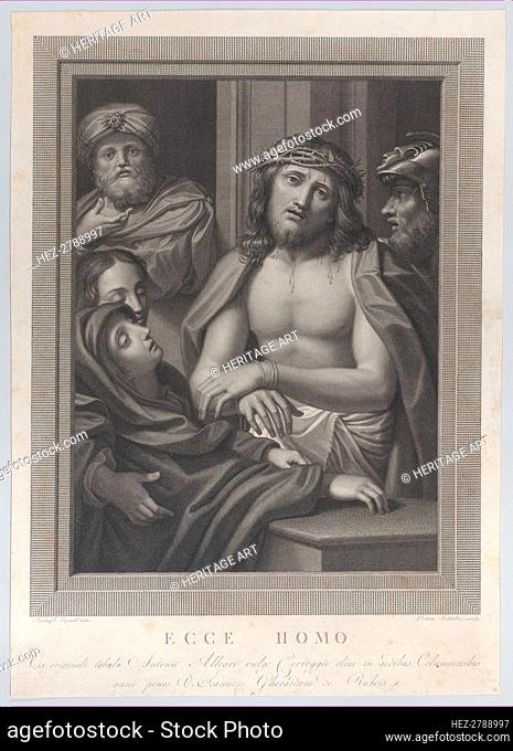 Ecce Homo, with Pontius Pilate behind him at left, the Virgin fainting at lower left, .., 1783-1812. Creator: Stefano Tofanelli