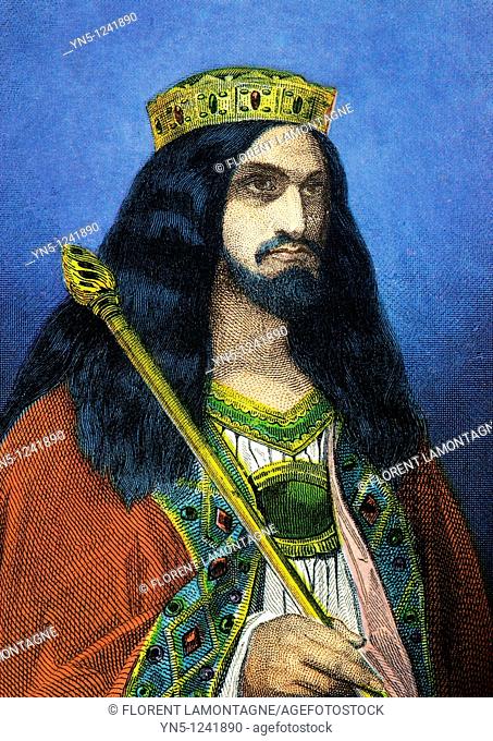 CHILDERIC III 714-755  King merovingian of France and Austrasia