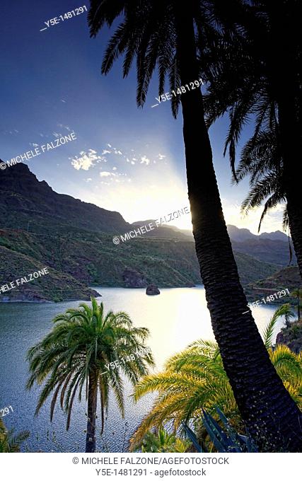 Canary Islands, Gran Canaria, Santa Lucia, La Sorrueda Reservoir
