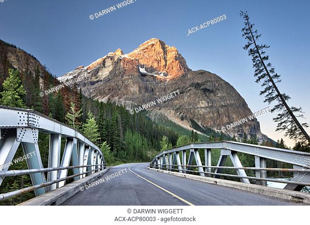 Mount Stephen and the Yoho Valley Road, Yoho National Park, BC, Canada