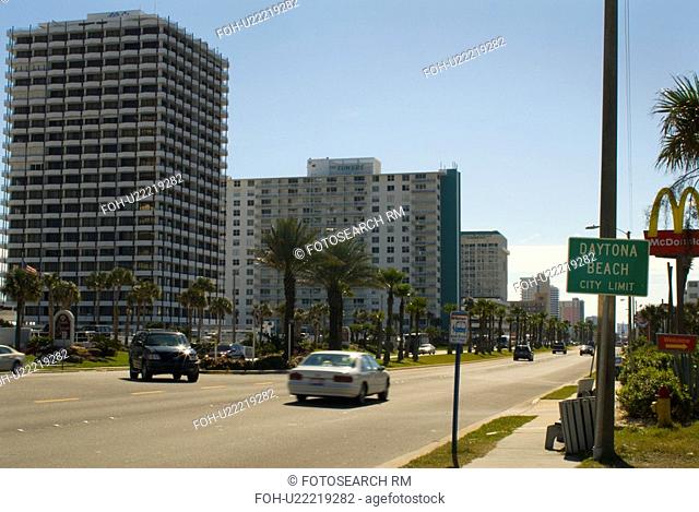sign, beach, florida, limit, city, daytona