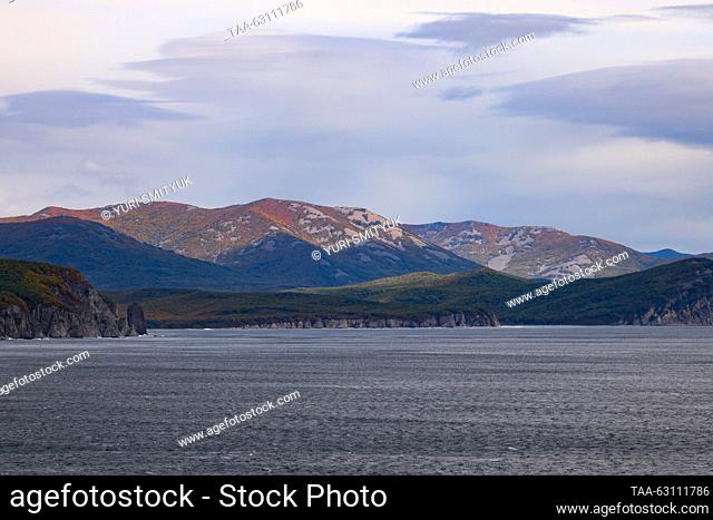 RUSSIA, PRIMORYE REGION - OCTOBER 6, 2023: A view of the Rudnaya Bay of the Sea of Japan. Yuri Smityuk/TASS