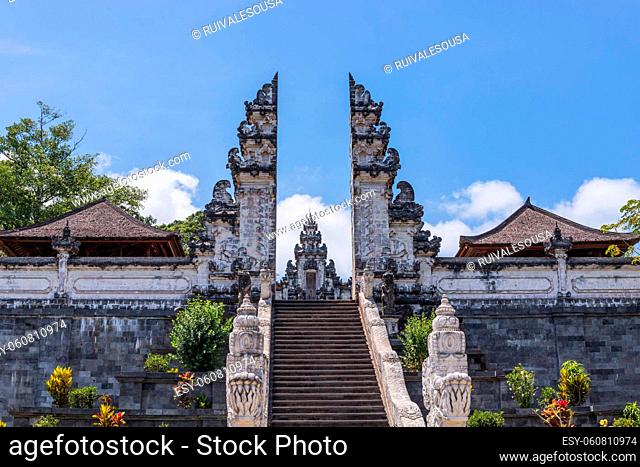 Entrance temple of Pura Penataran Agung Lempuyang. In Bali, Indonesia