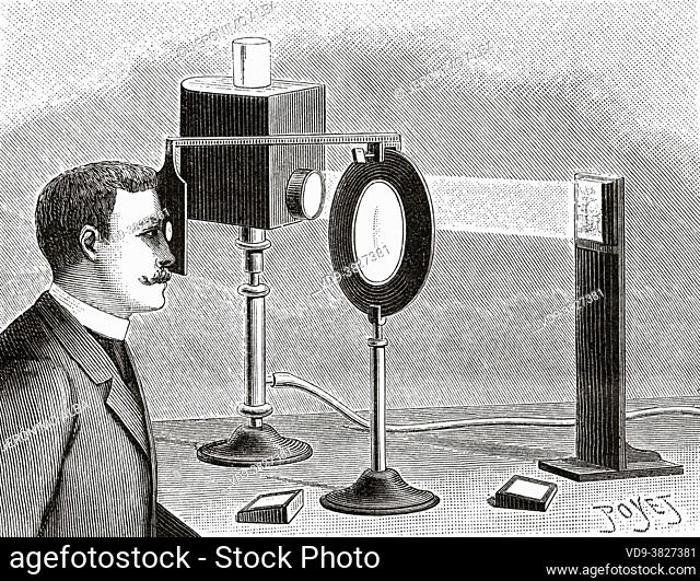 Lippmann device to see photophic cliches color. Gabriel Jonas Lippmann (1845-1921) was a Luxembourgish and French physicist