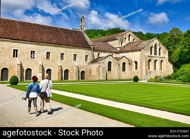 Abbaye Royale de Notre Dame de Fontenay, Fontenay Cistercian Abbey, Montbard, Cote d'Or, Burgundy Region, Bourgogne, France, Europe