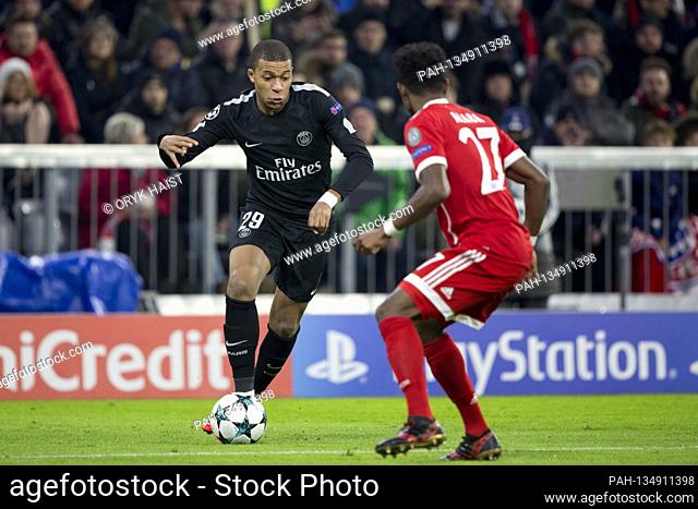 Preview of the 2020 Champions League Final Paris St.Germain-FC Bayern Munich on August 23, 2020. Archive photo; Kylian MBAPPE (# 29, PSG) and David ALABA (# 27