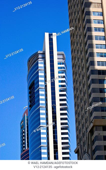 skyscrapers, dubai media city, dubai, united arab emirates