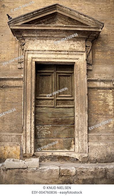 Weathered Roman door