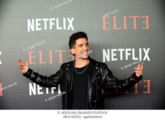 Spanish actor, JAIME LLORENTE. Premiere of the Élite series, which premieres Netflix -it is its second Spanish original series- this Friday, October 5