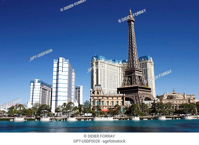 HOTEL PARIS, THE STRIP, LAS VEGAS, NEVADA, UNITED STATES, AMERICA, USA