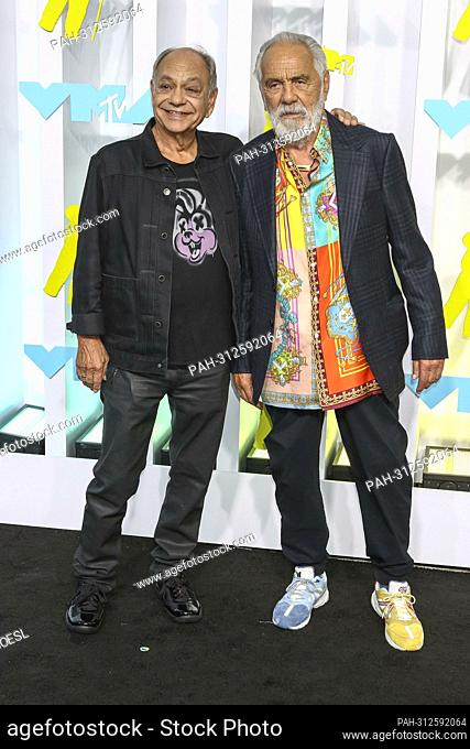 Cheech Marin and Tommy Chong attend the 2022 MTV Video Music Awards, VMAs, at Prudential Center in Newark, New Jersey, USA, on 28 August 2022