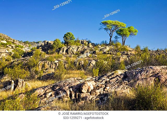 Alcornocoso hill in Cadalso de los Vidrios Madrid Spain