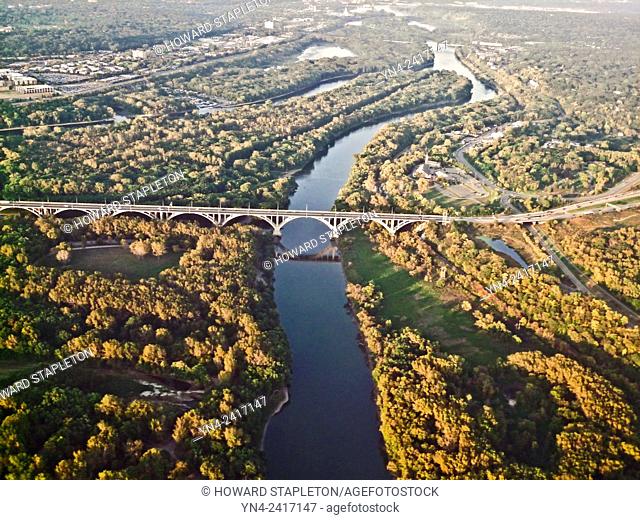 Highway 55 bridge over the Minnesots River near Minneapolis and St. Paul