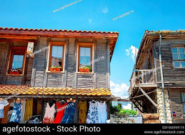 Traditional wooden house in Nessebar, Bulgaria