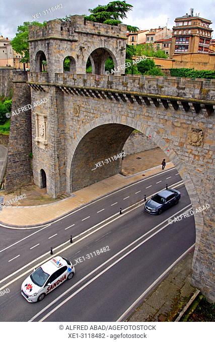 Portal Nuevo of the wall of the Ciudadela, Pamplona, Navarra, Spain