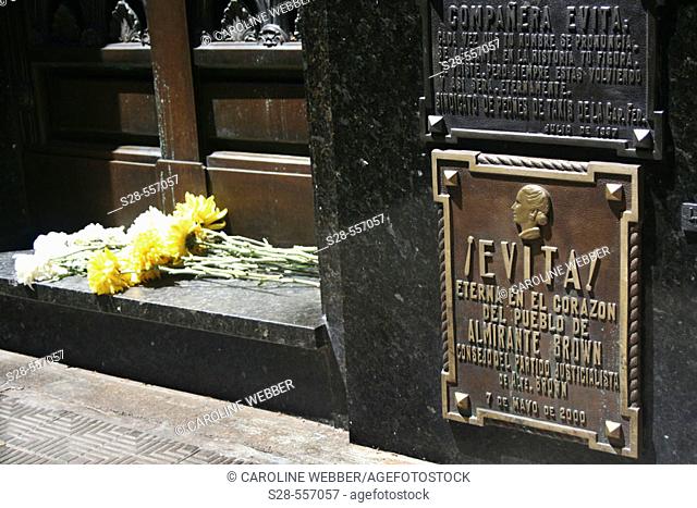 Eva Peron's gravesite, Recoleta
