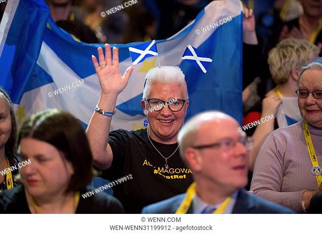 Members and delegates attends the annual SNP Campaign conference in the AECC in Aberdeen. Featuring: Atmosphere Where: Aberdeen