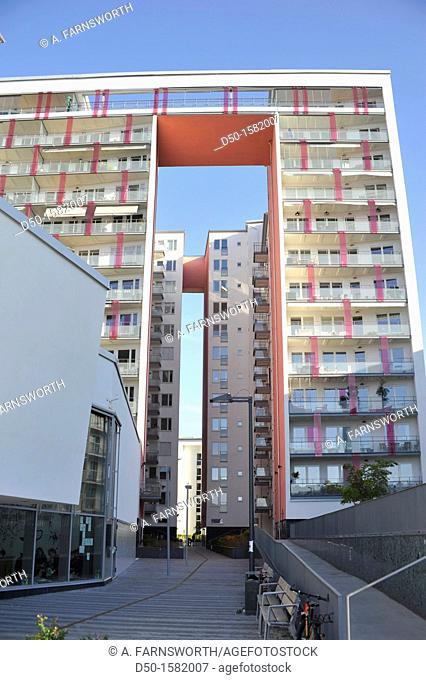 STOCKHOLM SWEDEN Coop apartment building in Sickla