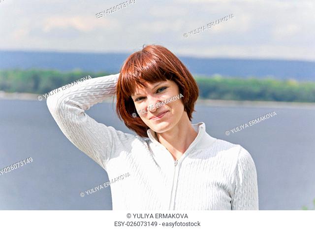 Photo of beautiful woman with brown hair