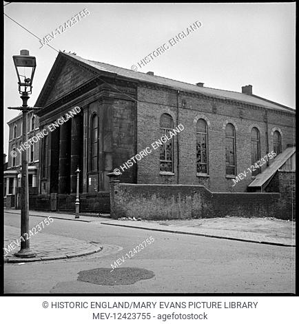 The Methodist New Connexion Chapel in Lascelles Street viewed from High Street with the British Legion Club visible in the background The chapel closed in 1953...