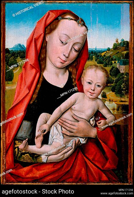 Virgin and Child. Artist: Workshop of Dieric Bouts (Netherlandish, Haarlem, active by 1457-died 1475); Date: 1475-99; Medium: Oil on wood; Dimensions: Overall...