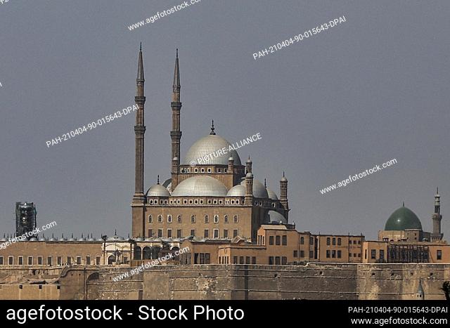 04 April 2021, Egypt, Cairo: A general view of Egypt's Salah el-Din Citadel, a day after the Pharaohs' Golden Parade ceremony