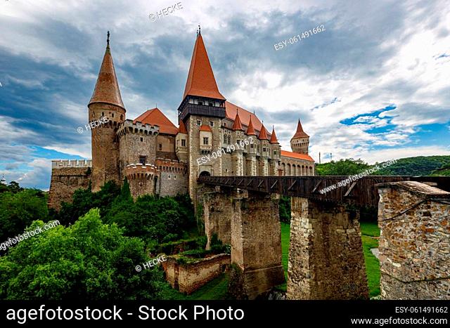 Corvin Castle în Hunedoara în Romania