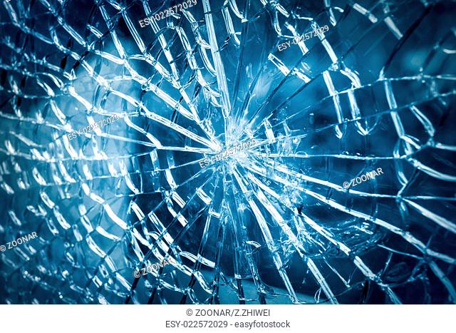 broken glass closeup