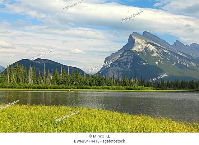 Vermilion Lakes with Mount Rundle, Canada, Alberta, Banff National Park