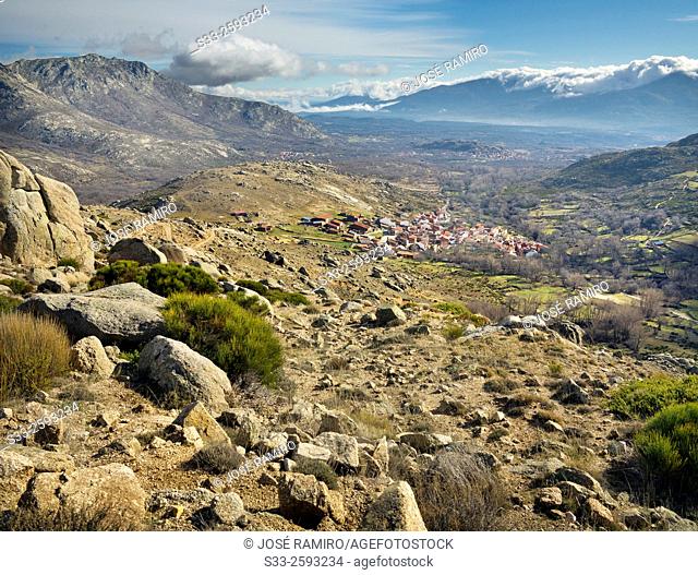 Navandrinal and the sierra de la Paramera and Gredos. Avila. Castilla Leon. Spain. Europe
