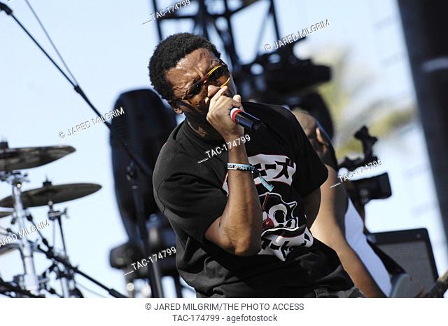 Rapper Lupe Fiasco performs at the 2009 Coachella Music Festival in Indio