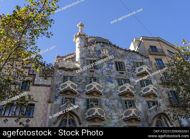 casa Batllo, one of the famous building of Gaudi in Barcelona Spain, December 2, 2023. (CTK Photo/Ondrej Zaruba)