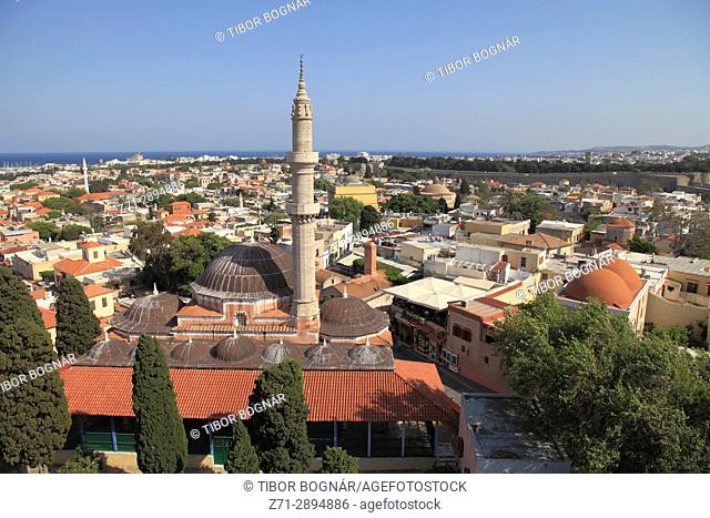 Greece, Dodecanese, Rhodes, Mosque of Suleiman,