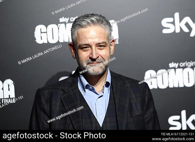 Fortunato Cerlino during the Red carpet of the tv series 'Gomorra' Final season , Rome, ITALY-15-11-2021