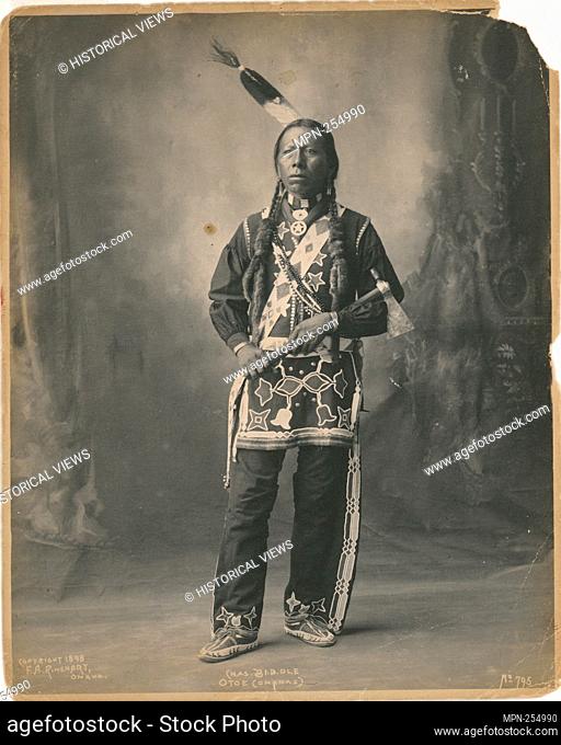 Chas. Beddle, Otoe (Omahas). Rinehart, F. A. (Frank A.) (Photographer). Photographs of American Indians. Date Created: 1898 (Approximate)