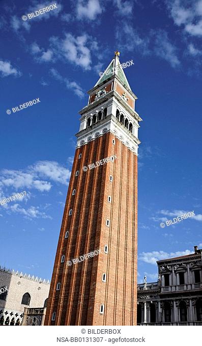The famous St. Mark's Square in Venice, Italy, Europe