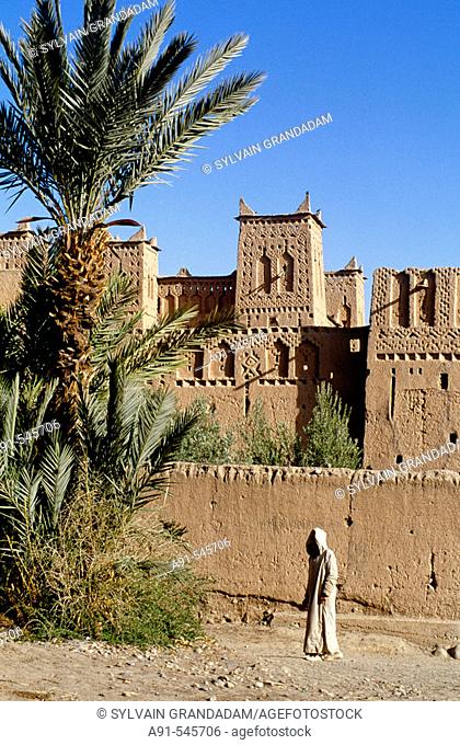 Amerhidil ksar, adobe fortress. South Ouarzazate region, Morocco