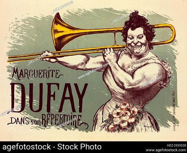 Affiche pour Marguerite Dufay, c1899. Creator: Louis Anquetin