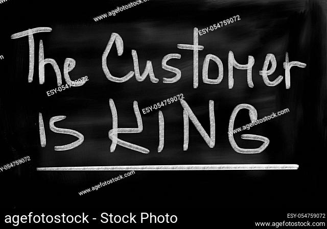 The Customer Is King Concept