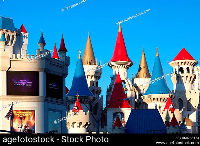 LAS VEGAS, NEVADA/USA - AUGUST 1 : Walt Disney Castle in Las Vegas on August 1, 2011