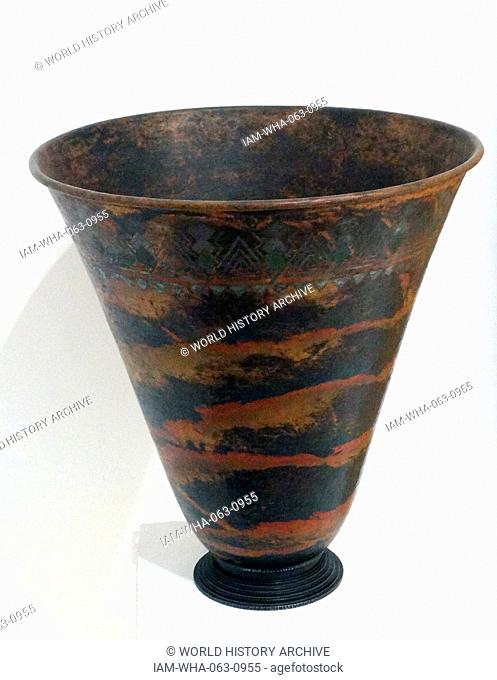 copper Vase, 1937 by Claudius Linossier 1893-1953