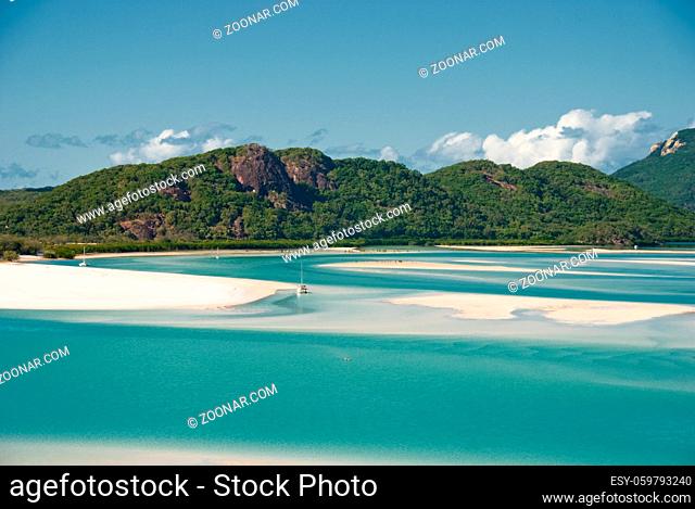 Whitehaven Beach in the Whitsundays Archipelago, Queensland, Australia
