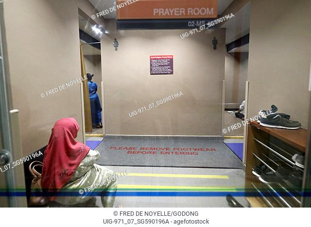 Multi-religion prayer room. Changi Airport. Singapore
