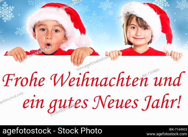 Merry Christmas Children Santa Claus Christmas Card Greeting, Germany, Europe