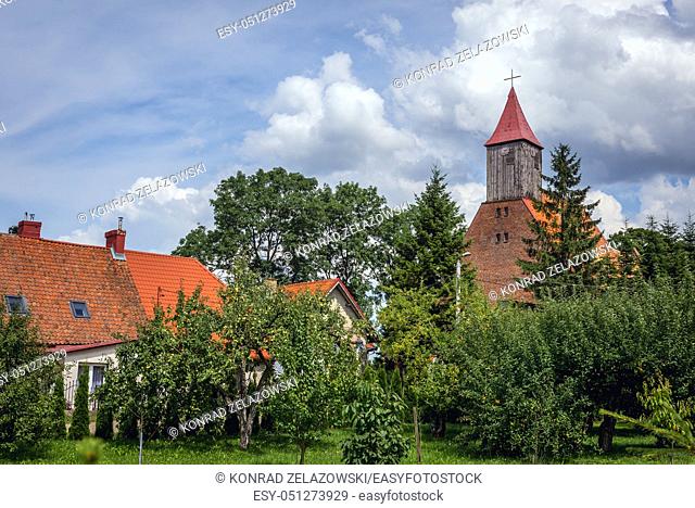 Church of Saints Peter and Paul in Dobrzyki village in Ilawa County, Warmian Masurian Voivodeship of Poland