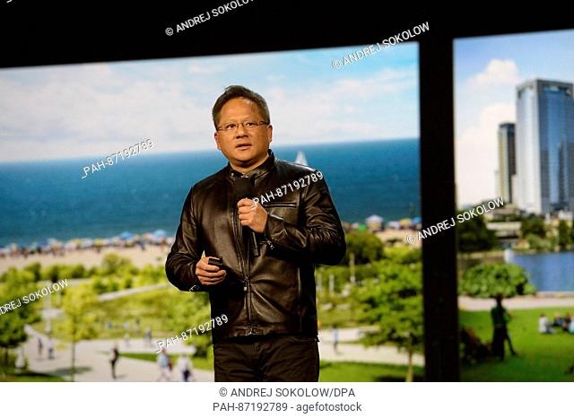 Nvidia CEO Jen-Hsun Huang at the Consumer Elctronics Show (CES) in Las Vegas, USA, 04 January 2017. Huang announced that his company would collaborate with the...