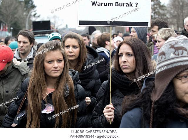Around 200 people take part in a memorial event for murdered 22 year-old Burak Bektas, in Berlin,  Germany, 06 April 2013