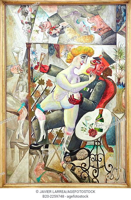 Erinnerungen an die SpiegelsŠle von BrŸssel, 1920. Otto Dix. Centre George Pompidou. Musee National d'Art Moderne. Paris. France