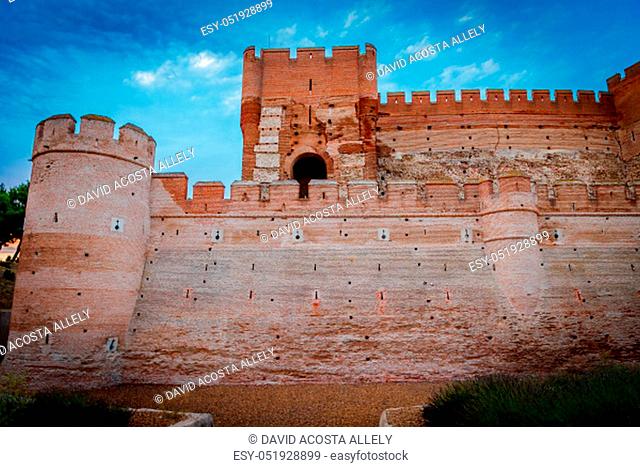 Castle of the Mota - famous old castle in Medina del Campo, Valladolid , Castilla y Leon, Spain